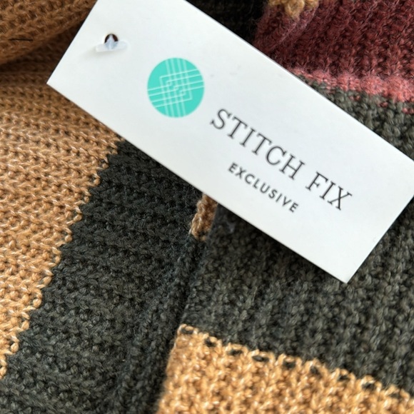 Pink Clover NWT Striped Crochet Sweater Size XXL - Picture 5 of 5